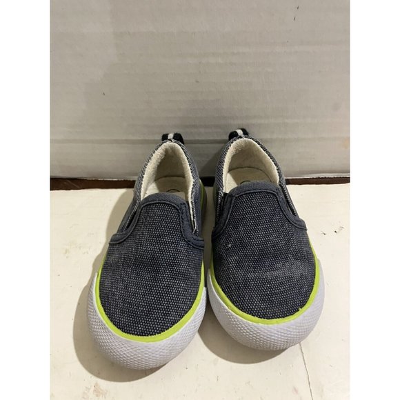 CAT & JACK TARGET  TODDLER BOY'S SIZE 5 BLUE SLIP ON SNEAKERS boat SHOES - Picture 2 of 8